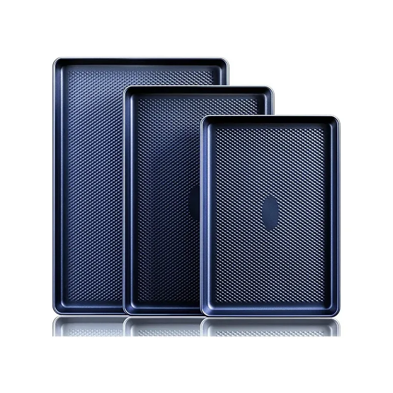 blue carbon steel nonstick baking sheets