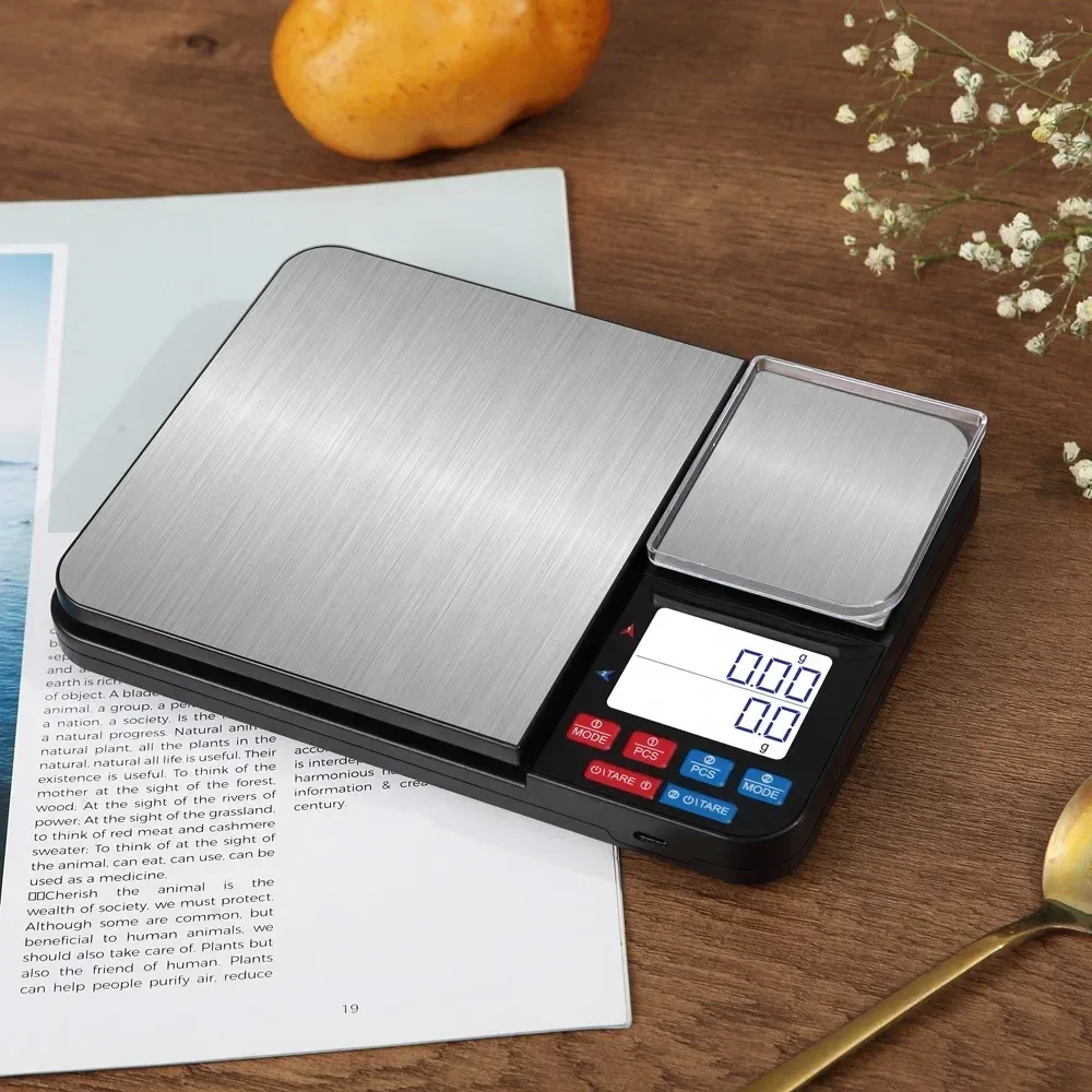 dual platform digital kitchen scale ready for baking