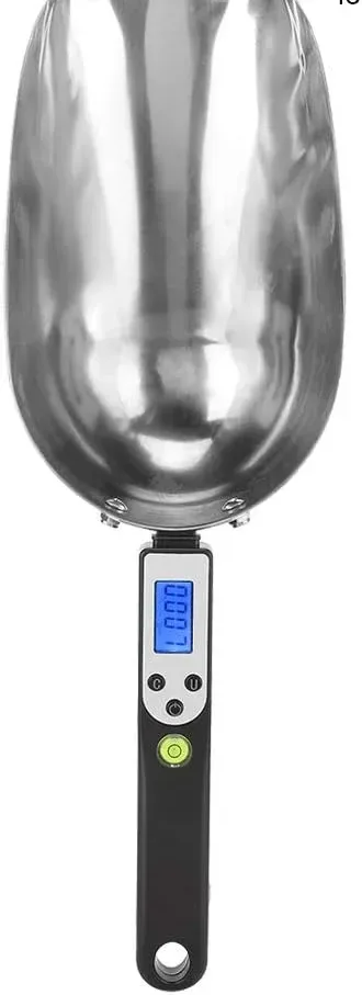 digital scoop scale from the front with backlit display