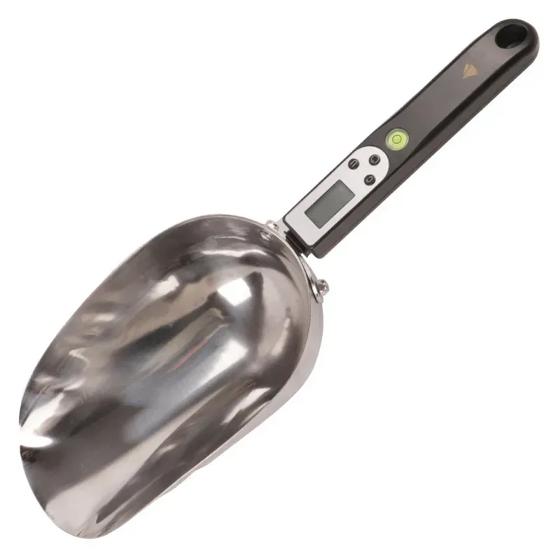stainless steel scoop of the digital scoop scale