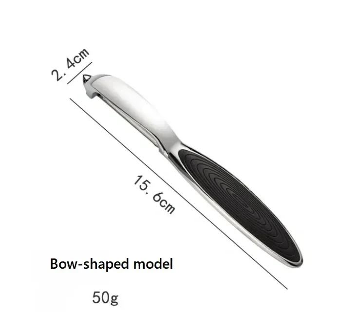 straight vegetable peeler size: 15.6 cm long, 2.4 cm wide, 50 g