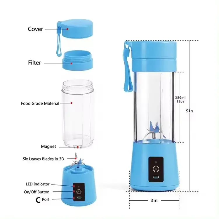 how to use the portable blender in five steps