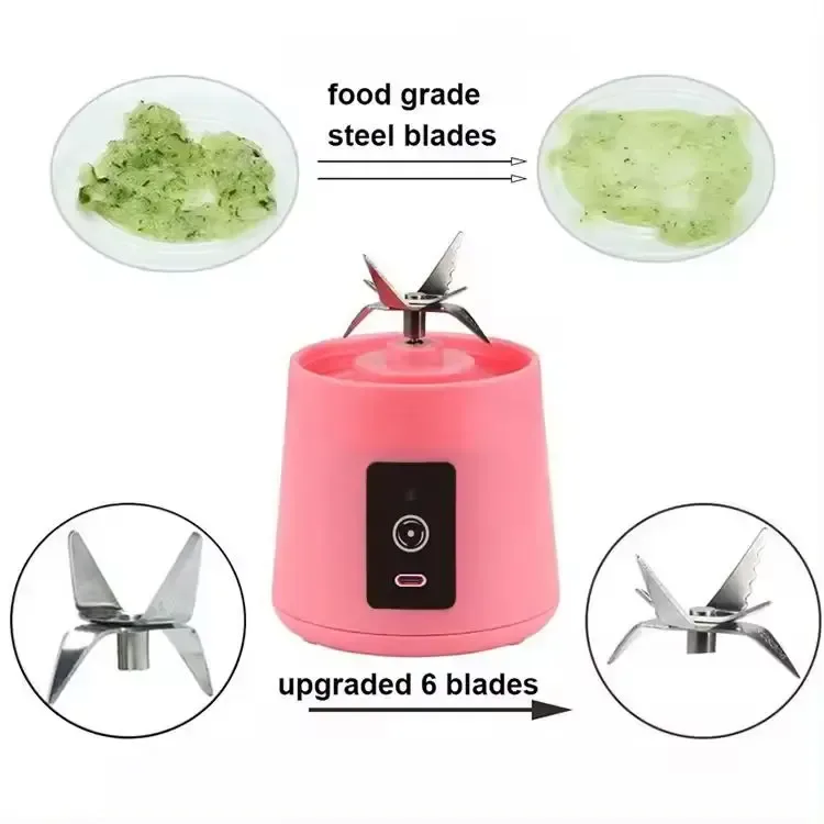 stainless steel blades of the portable blender