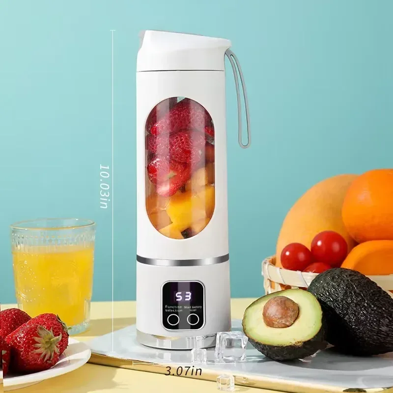 portable juice blender cup size, 10.03 x 3.07 in