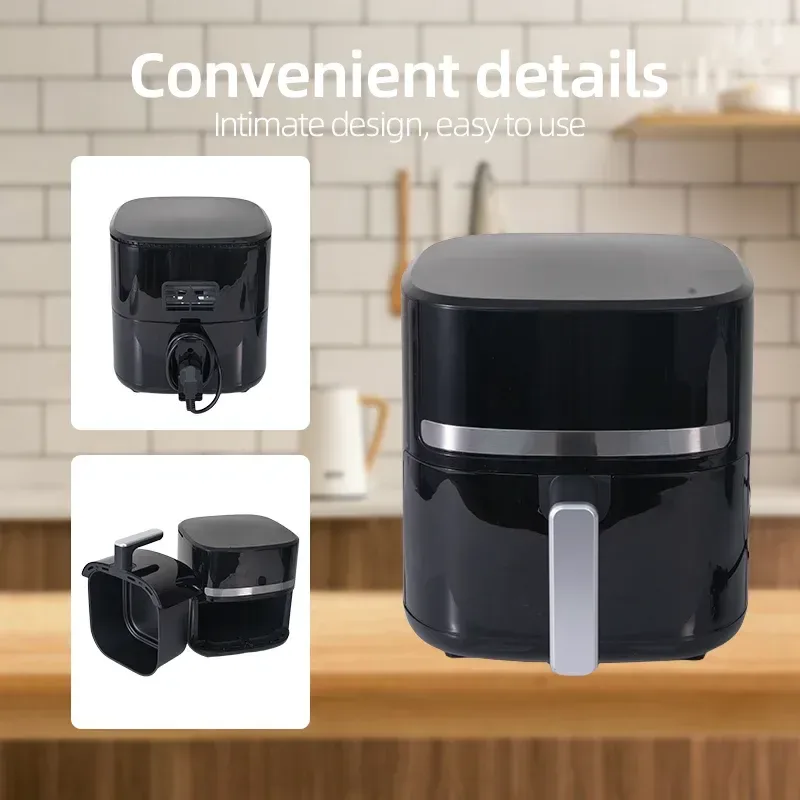 air fryer with removable square basket