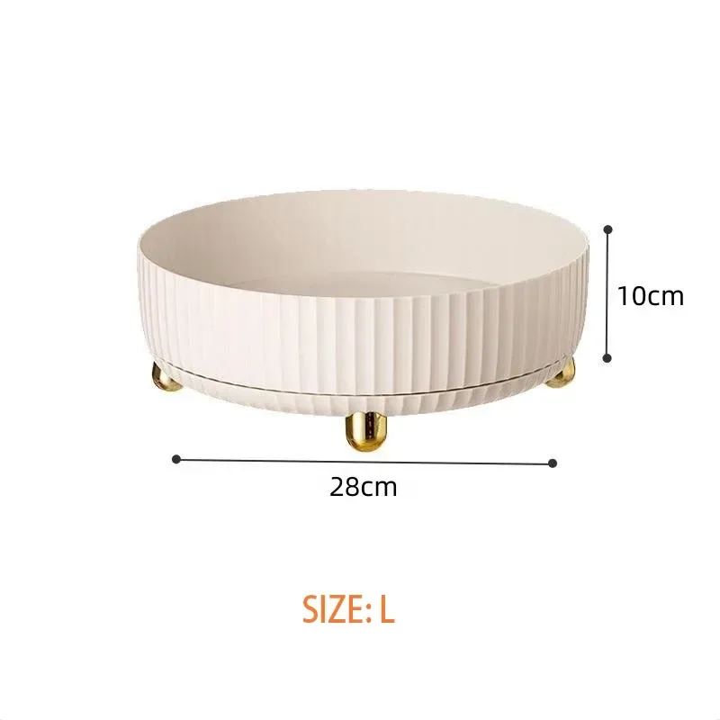 cream lazy susan turntable for kitchen cupboards