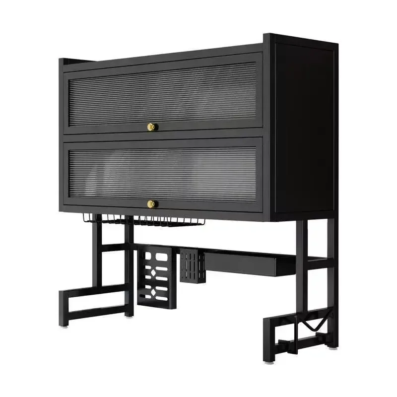 75 cm black over sink dish rack frame